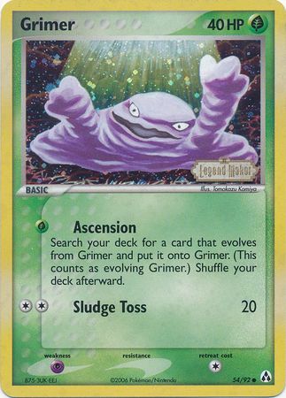 Grimer (54/92) (Stamped) [EX: Legend Maker] 