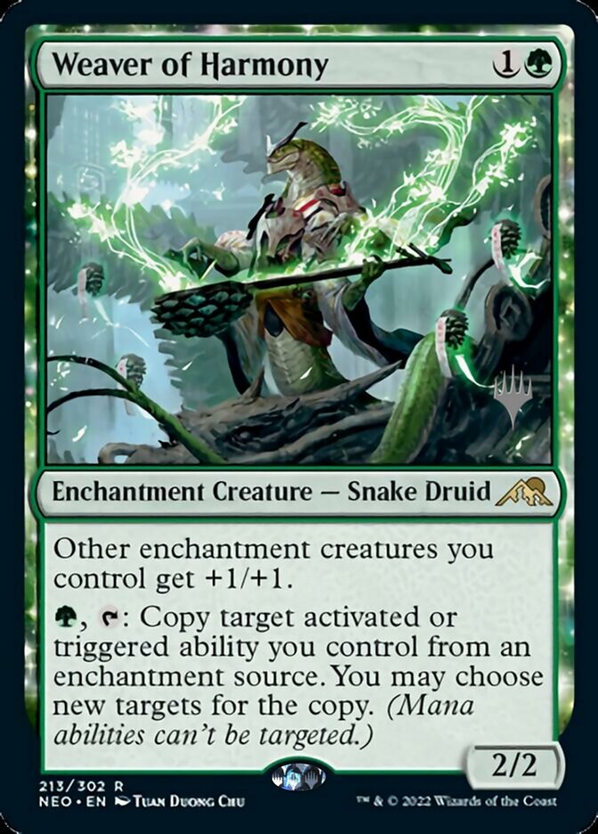 Weaver of Harmony (Promo Pack) [Kamigawa: Neon Dynasty Promos] 
