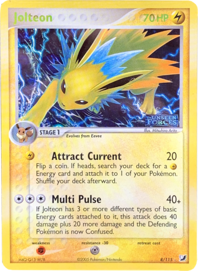 Jolteon (8/115) (Stamped) [EX: Unseen Forces] 