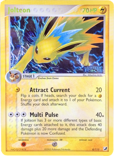 Jolteon (8/115) (Stamped) [EX: Unseen Forces] 