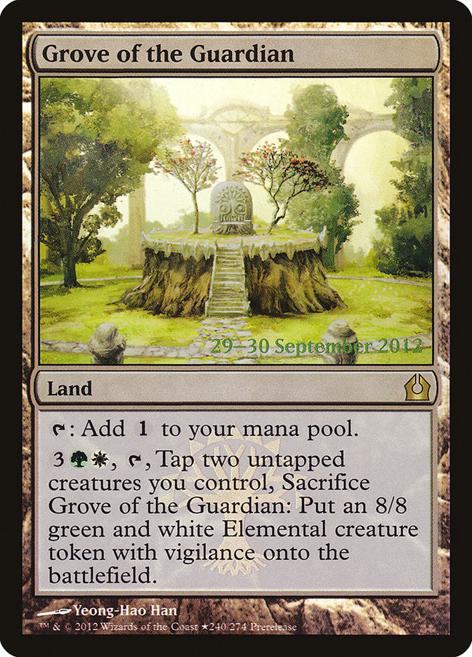 Grove of the Guardian [Return to Ravnica Prerelease Promos] 