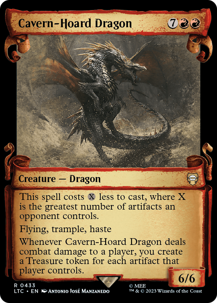 Cavern-Hoard Dragon [The Lord of the Rings: Tales of Middle-Earth Commander Showcase Scrolls] 