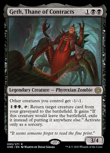 Geth, Thane of Contracts [Phyrexia: All Will Be One] 