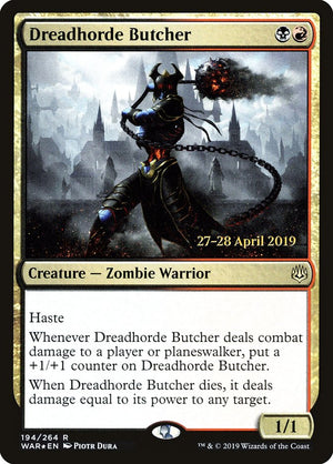 Dreadhorde Butcher [War of the Spark Prerelease Promos] 