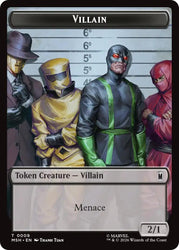 Villain // Robot Villain Double-Sided Token (009//020) [Marvel Super Heroes Tokens]