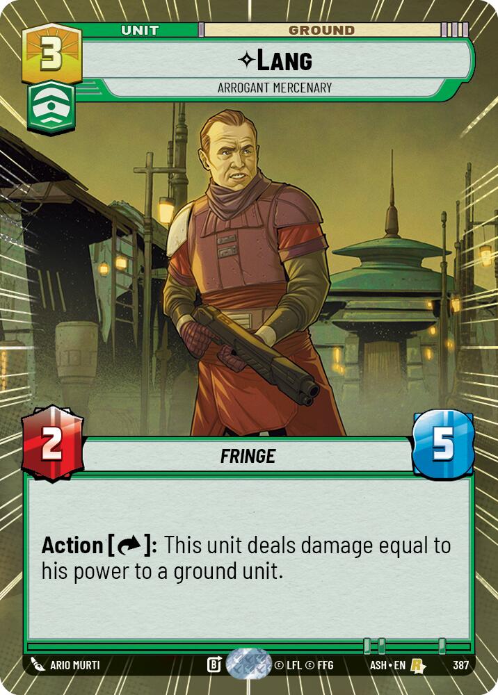 Lang - Arrogant Mercenary (387) (Hyperspace) (387) [Ashes of the Empire]