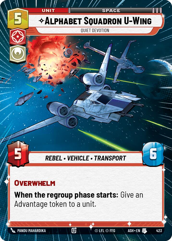 Alphabet Squadron U-Wing - Quiet Devotion (423) (Hyperspace) (423) [Ashes of the Empire]