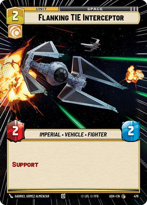 Flanking TIE Interceptor (479) (Hyperspace) (479) [Ashes of the Empire]