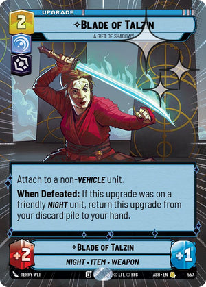 Blade of Talzin - A Gift of Shadows (557) (Hyperspace Foil) (557) [Ashes of the Empire]