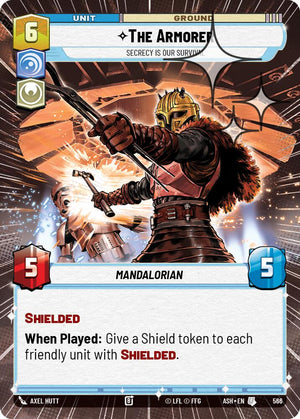 The Armorer - Secrecy is Our Survival (566) (Hyperspace Foil) (566) [Ashes of the Empire]