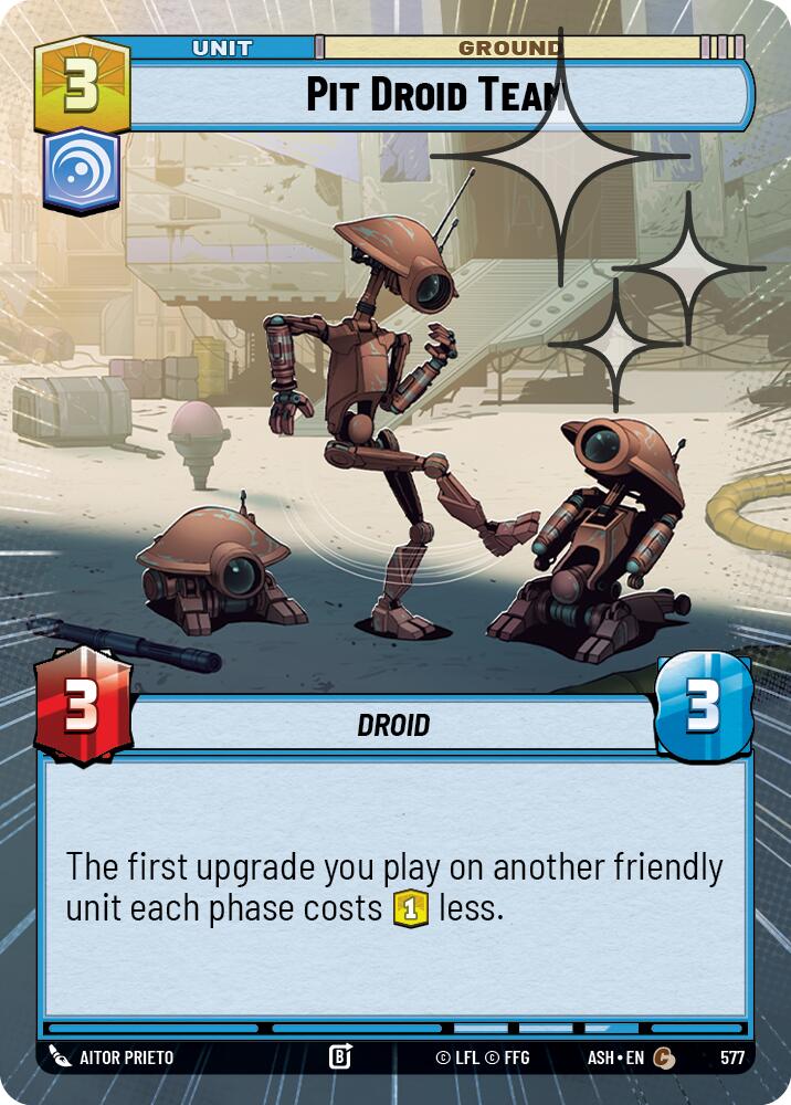 Pit Droid Team (577) (Hyperspace Foil) (577) [Ashes of the Empire]