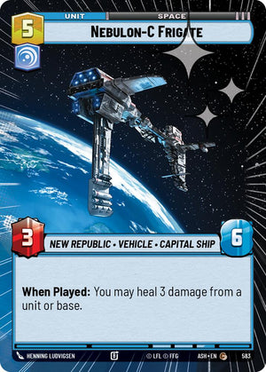 Nebulon-C Frigate (583) (Hyperspace Foil) (583) [Ashes of the Empire]