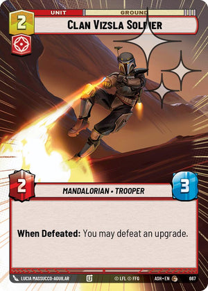 Clan Vizsla Soldier (667) (Hyperspace Foil) (667) [Ashes of the Empire]