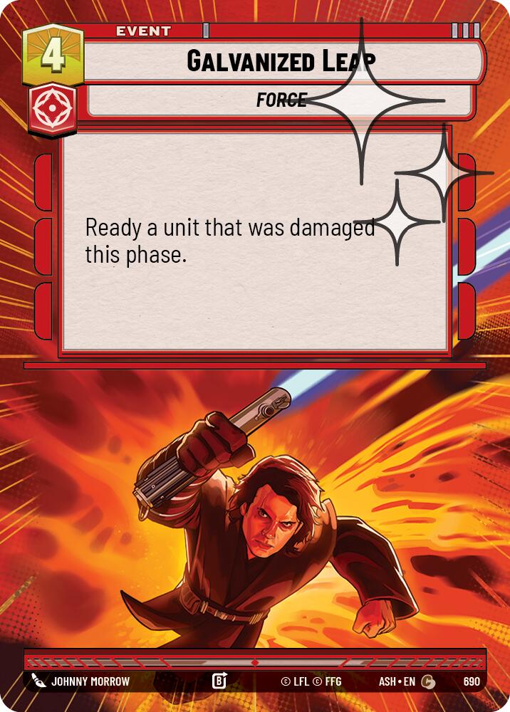 Galvanized Leap (690) (Hyperspace Foil) (690) [Ashes of the Empire]