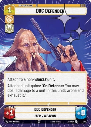 DDC Defender (712) (Hyperspace Foil) (712) [Ashes of the Empire]