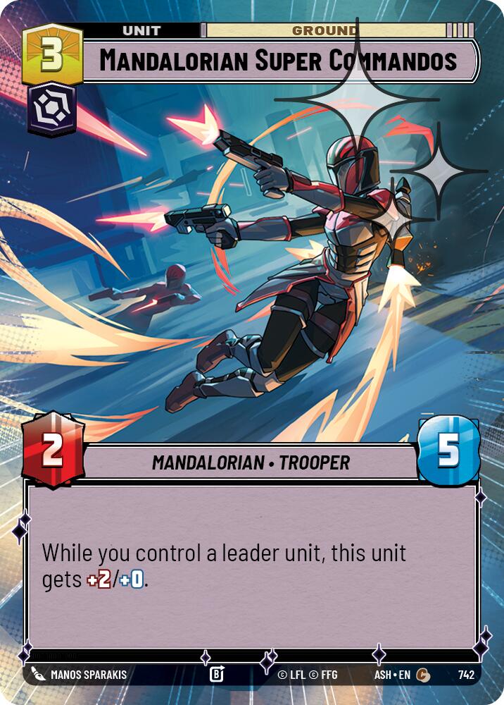 Mandalorian Super Commandos (742) (Hyperspace Foil) (742) [Ashes of the Empire]