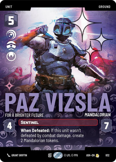 Paz Vizsla - For a Brighter Future (832) (Prestige Foil) (832) [Ashes of the Empire]