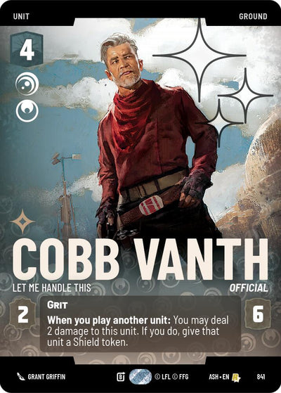Cobb Vanth - Let Me Handle This (841) (Prestige Foil) (841) [Ashes of the Empire]