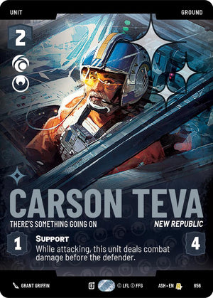 Carson Teva - There's Something Going On (856) (Prestige Foil) (856) [Ashes of the Empire]