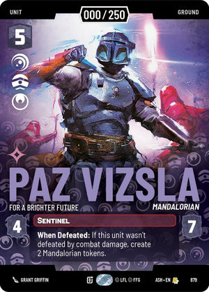 Paz Vizsla - For a Brighter Future (879) (Serialized) (879) [Ashes of the Empire]