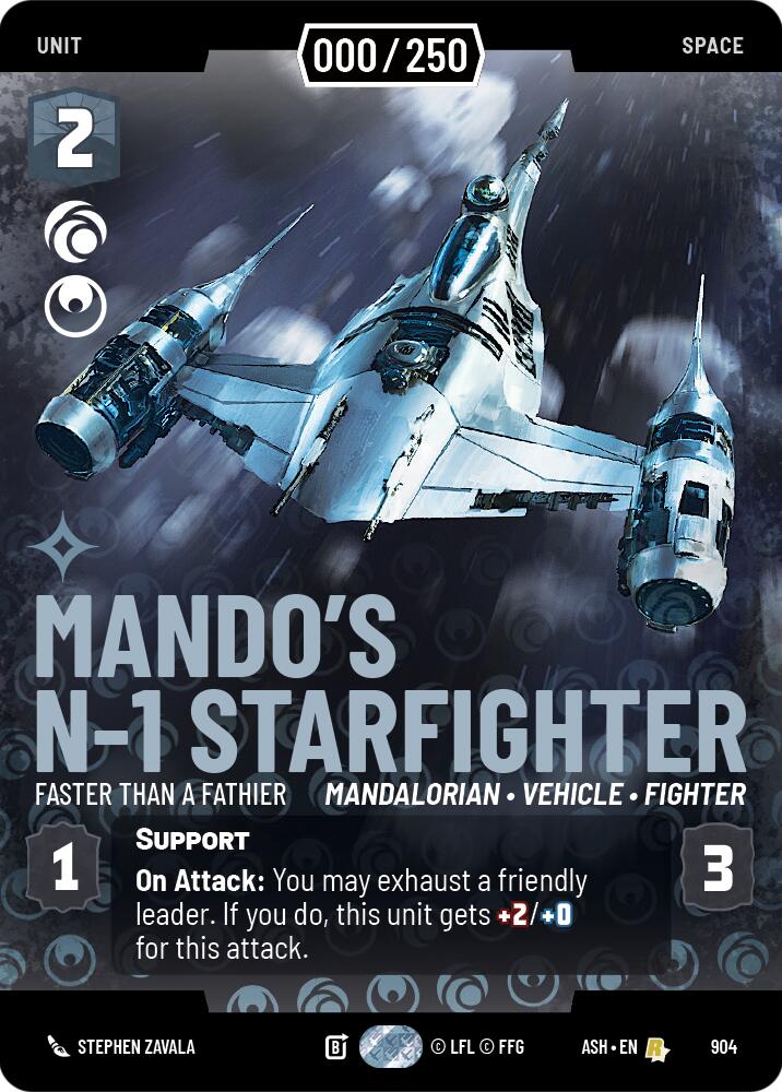 Mando's N-1 Starfighter - Faster than a Fathier (904) (Serialized) (904) [Ashes of the Empire]