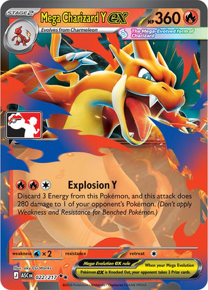 Mega Charizard Y ex (022/217) [Prize Pack Series Nine]