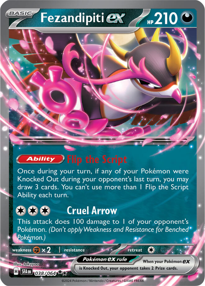 Fezandipiti ex (038/064) (Deck Exclusive) [Scarlet & Violet: Shrouded Fable]