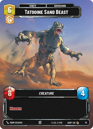 Tatooine Sand Beast (19) (19) [Ashes of the Empire Weekly Play Promos]