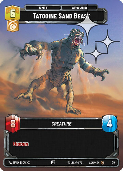 Tatooine Sand Beast (39) (Foil) (39) [Ashes of the Empire Weekly Play Promos]