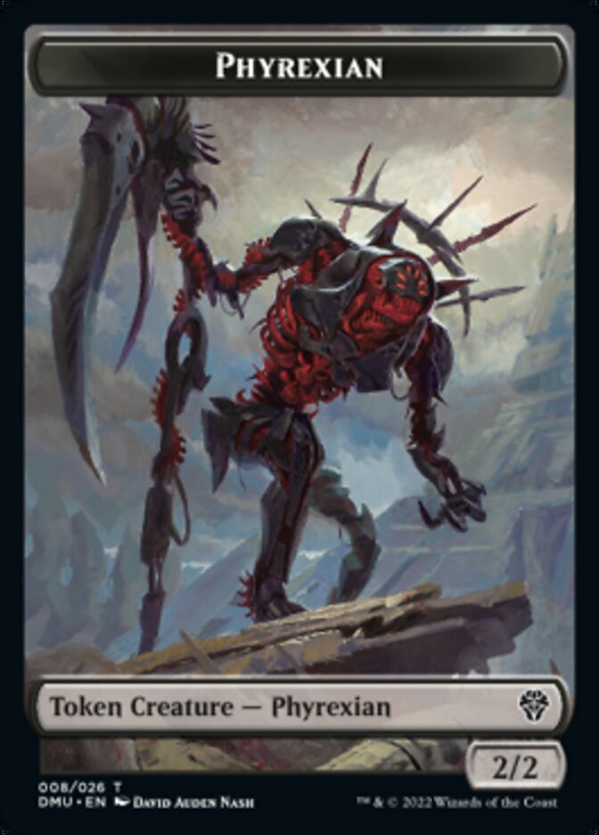 Phyrexian // Insect Double-Sided Token [Dominaria United Tokens] 