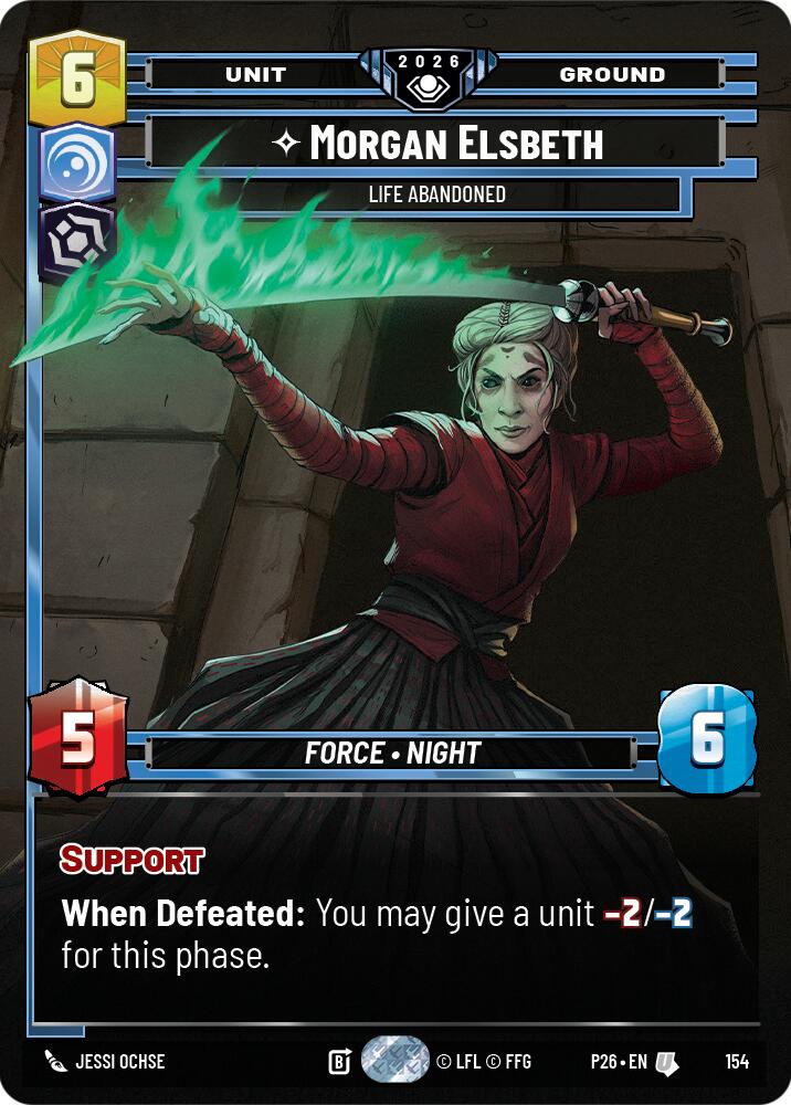 Morgan Elsbeth - Life Abandoned (154) (Prize Wall) (Foil) (154) [Galactic Championship 2026]