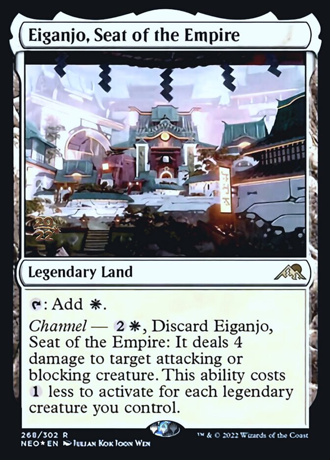 Eiganjo, Seat of the Empire [Kamigawa: Neon Dynasty Prerelease Promos] 