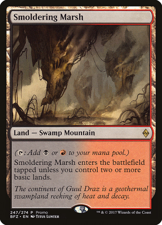 Smoldering Marsh (Promo) [Battle for Zendikar Standard Series] 