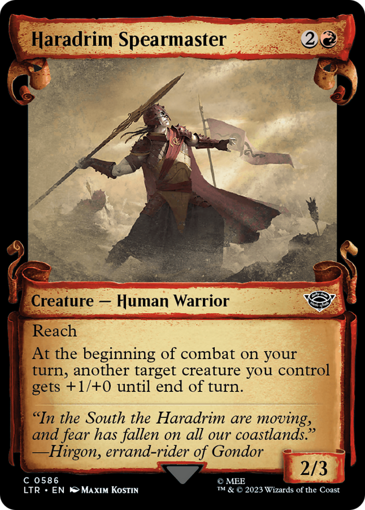 Haradrim Spearmaster [The Lord of the Rings: Tales of Middle-Earth Showcase Scrolls] 