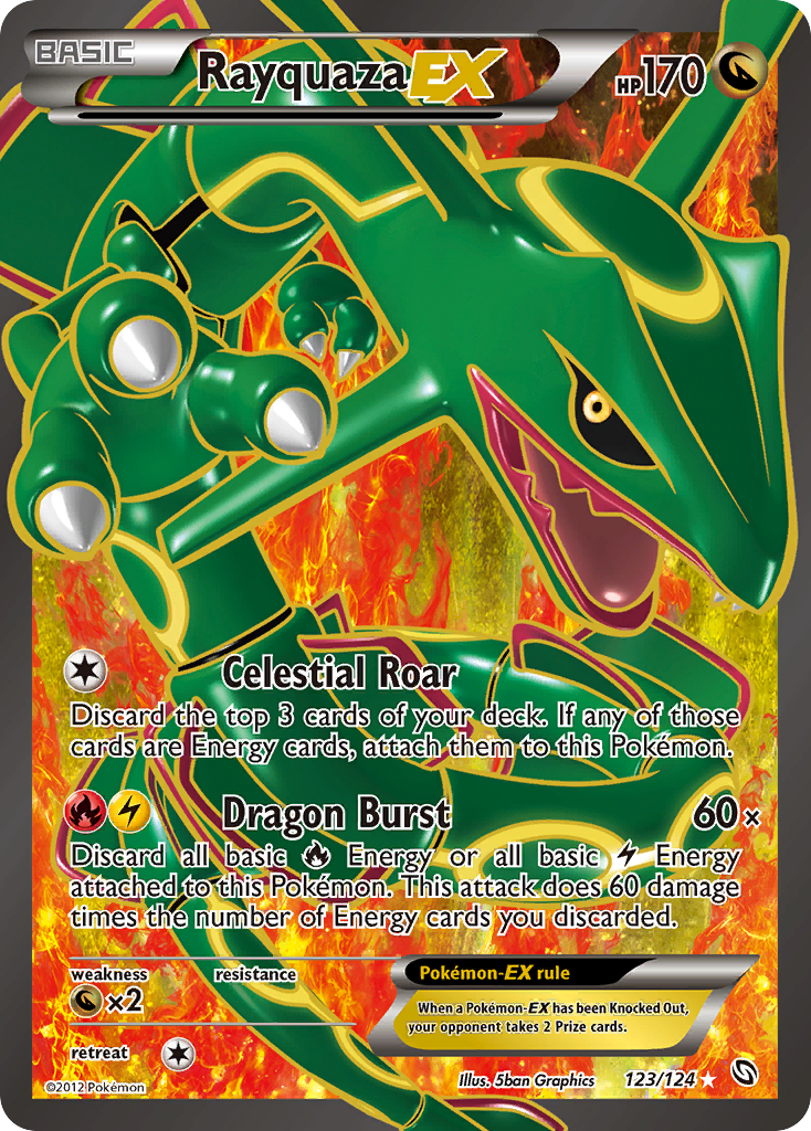 Rayquaza EX (123/124) [Black & White: Dragons Exalted] 