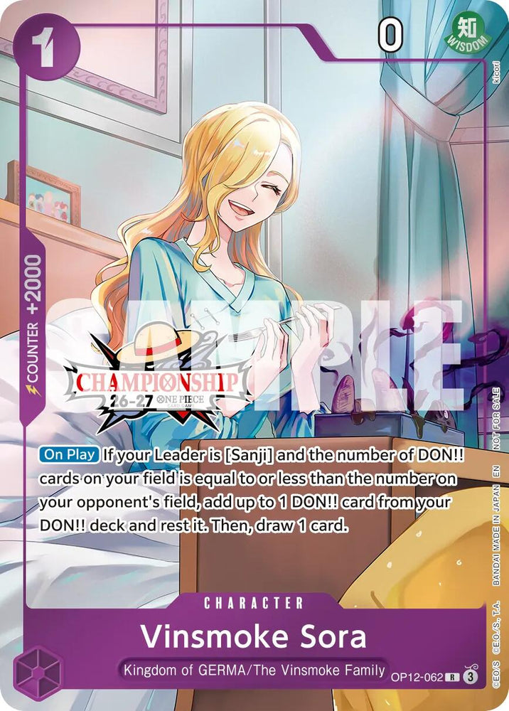 Vinsmoke Sora (CS 26-27 Celebration Pack) [One Piece Promotion Cards]