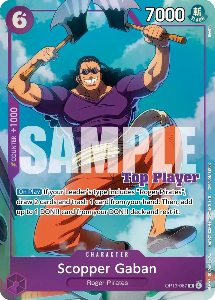 Scopper Gaban (CS 26-27 Top Player Pack Vol. 1) [One Piece Promotion Cards]