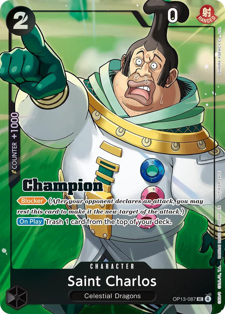 Saint Charlos (Winner Card Set Vol. 1) [One Piece Promotion Cards]