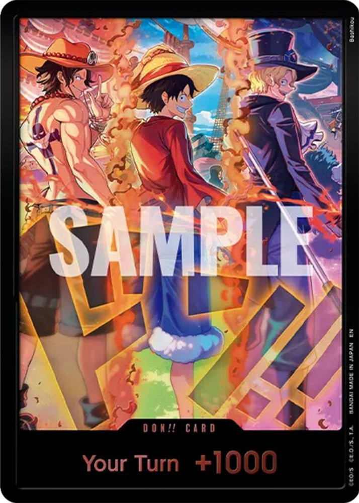 DON!! Card (English Version 3rd Anniversary Set) (Ace, Luffy, Sabo) [One Piece Promotion Cards]