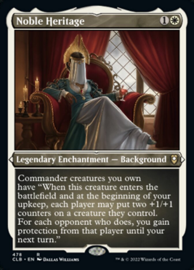 Noble Heritage (Foil Etched) [Commander Legends: Battle for Baldur's Gate] 