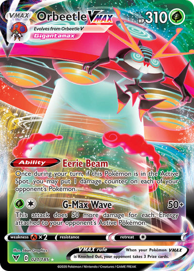 Orbeetle VMAX (021/185) [Sword &amp; Shield: Vivid Voltage] 