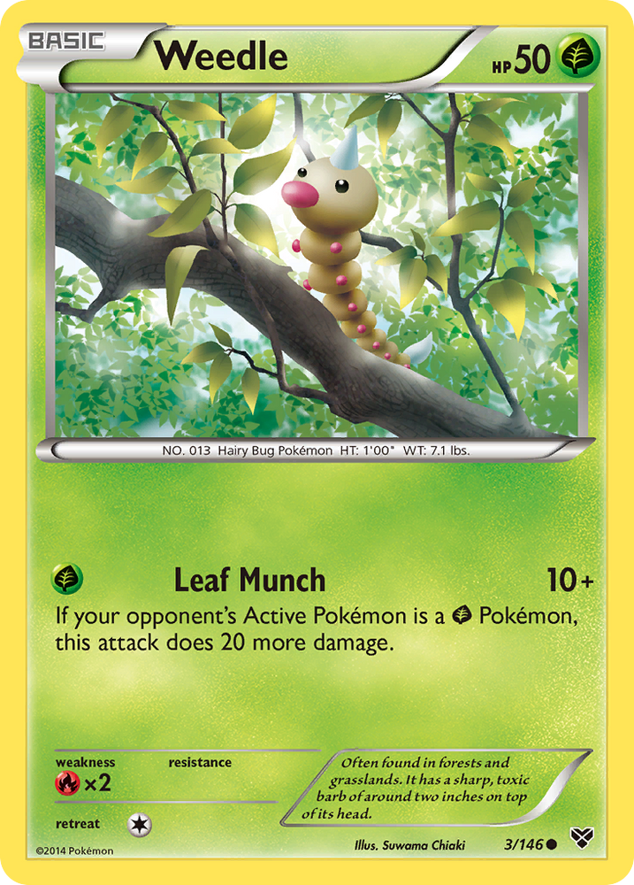 Weedle (3/146) [XY: Base Set] 