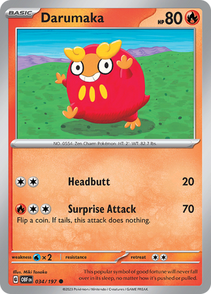 Darumaka (034/197) [Scarlet &amp; Violet: Obsidian Flames] 