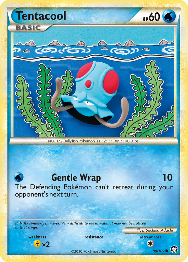 Tentacool (80/102) [HeartGold &amp; SoulSilver: Triumphant] 