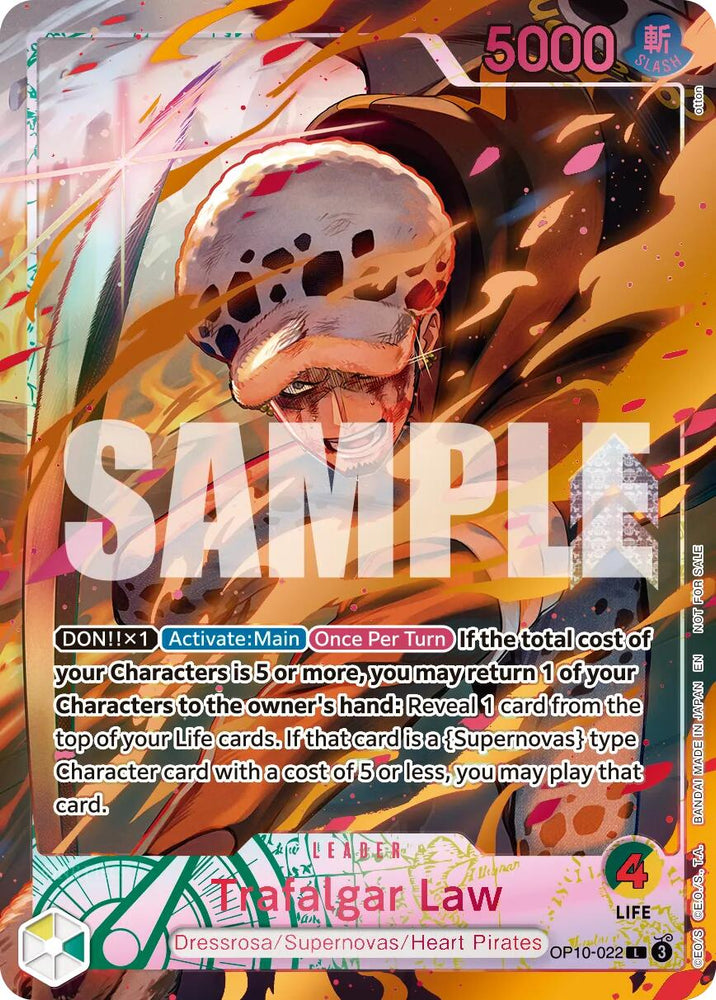 Trafalgar Law (Flame-Flame Fruit Coliseum) [One Piece Promotion Cards]