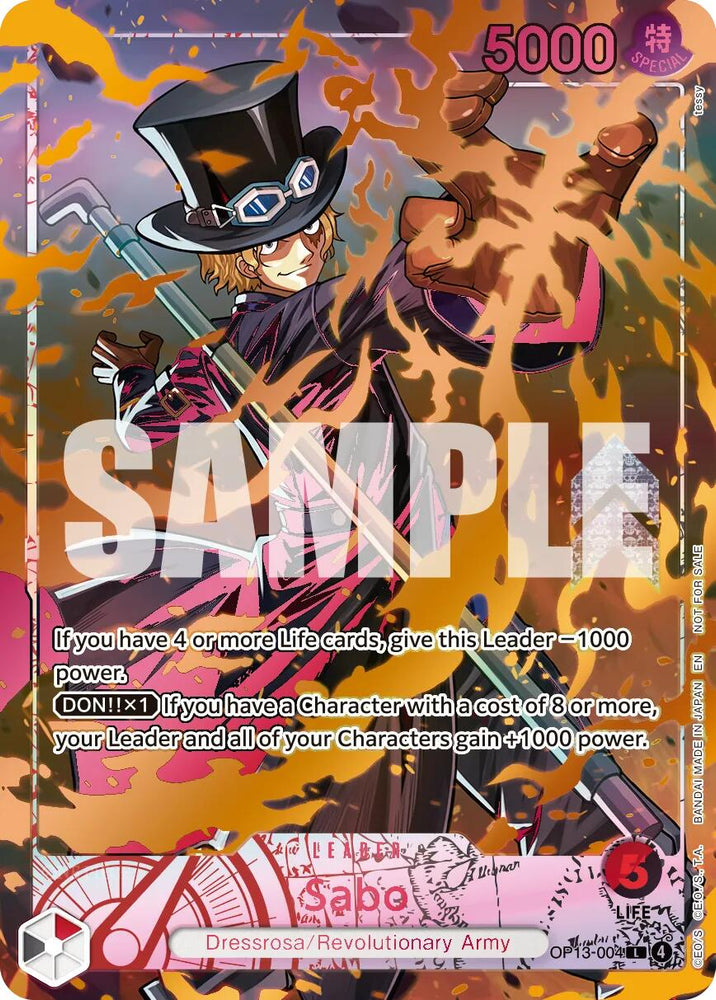 Sabo (Flame-Flame Fruit Coliseum) [One Piece Promotion Cards]