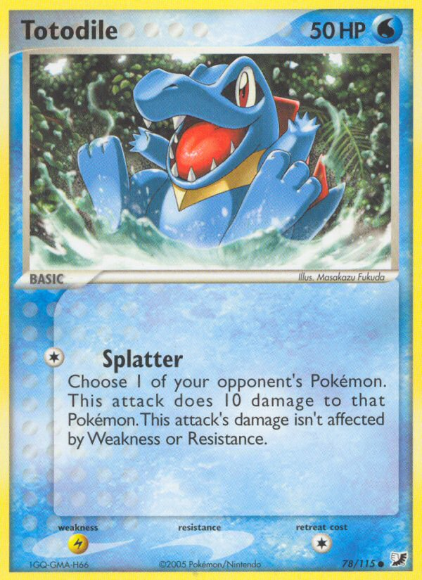 Totodile (78/115) [EX: Unseen Forces] 