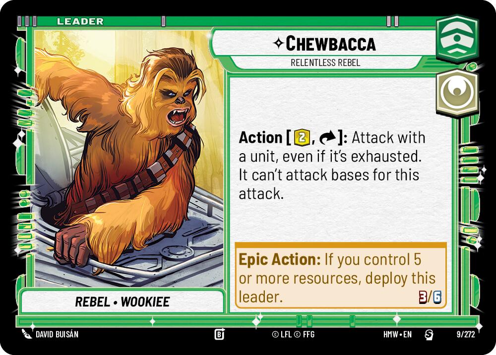 Chewbacca - Relentless Rebel (9/272) (9/272) [Homeworlds]