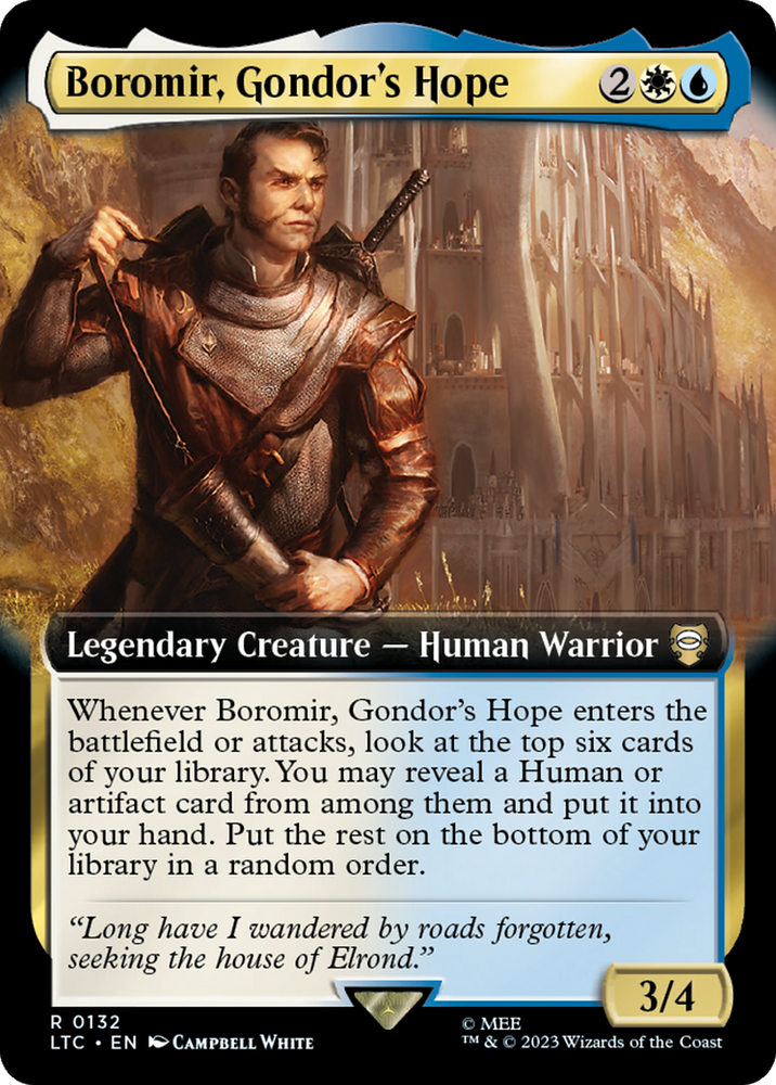 Boromir, Gondor's Hope (Extended Art) [The Lord of the Rings: Tales of Middle-Earth Commander] 