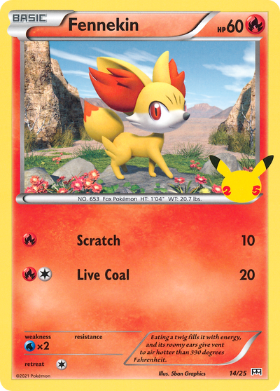 Fennekin (14/25) [McDonald's 25th Anniversary] 